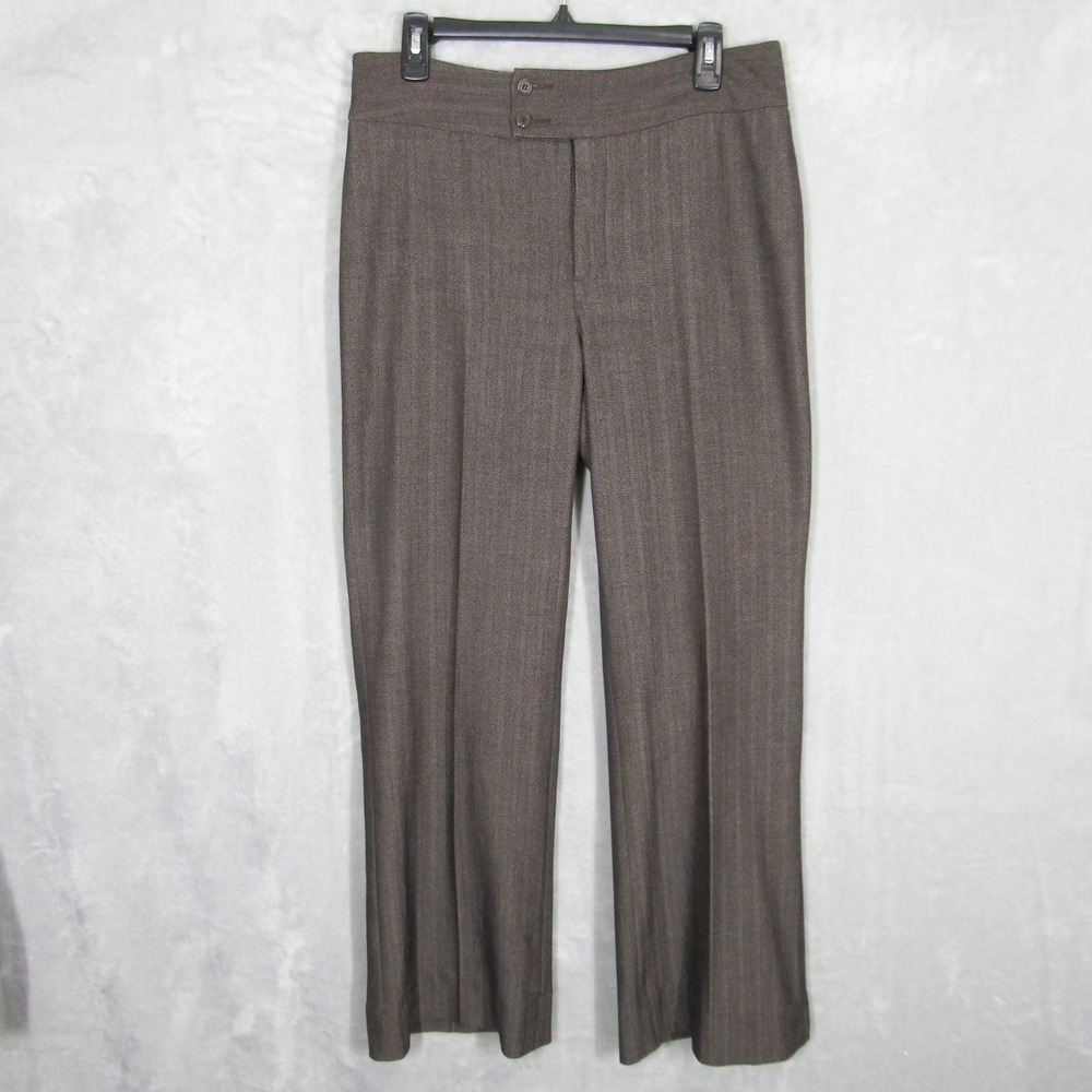 Not Your Daughter's NYDJ Pants Womens 8 Brown Herringbone Career Trousers